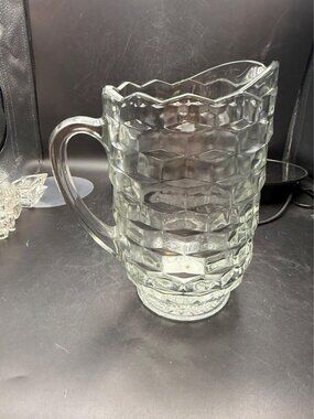 Clear Cubist Whitehall Pitcher